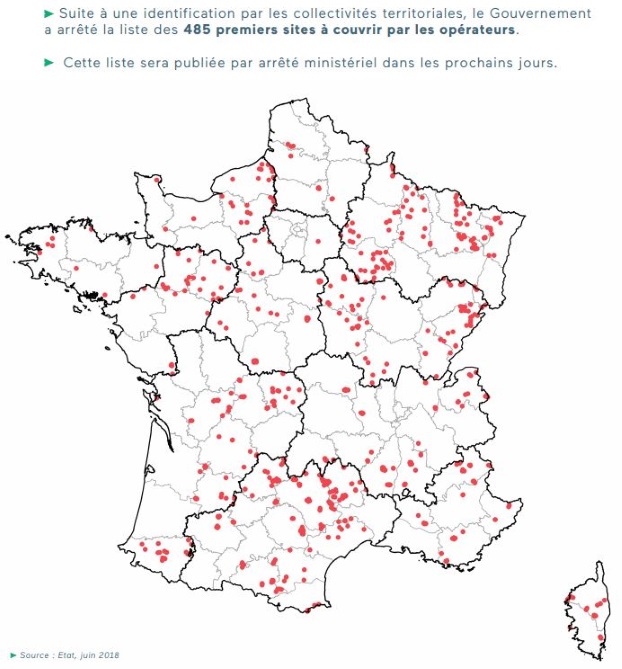 New deal mobile : 485 sites prioritaires en juin 2018