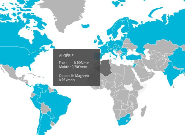 Appels fixes Algérie Bouygues Telecom