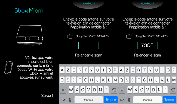 installation de la l'application Bbox Miami