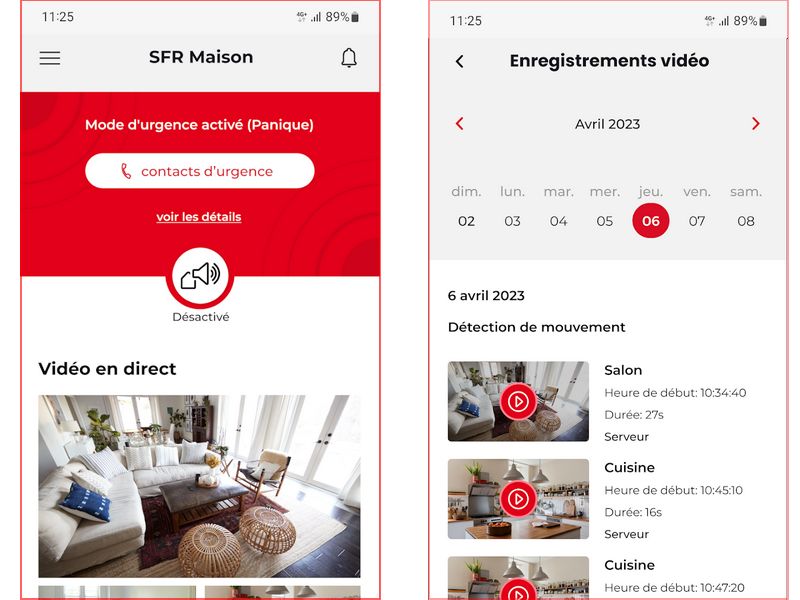 application sfr maison