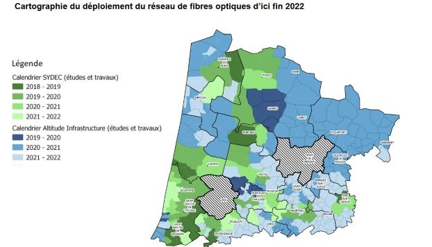 Déploiement de la fibre dans les Landes après la signature de l'AMEL Altitude