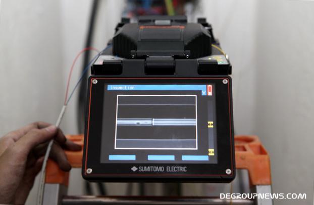 Soudure de deux fibres optiques