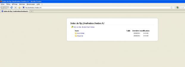 Accès au disque dur de la Freebox par FTP