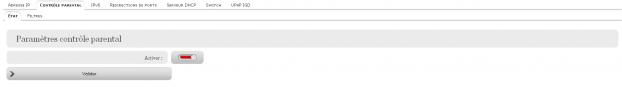 Réseau local : Etat du contrôle parental
