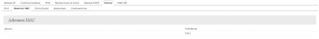 Réseau local : adresses MAC du switch