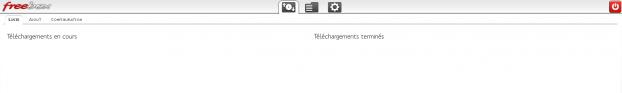 Seedbox : liste des téléchargements en cours et terminés