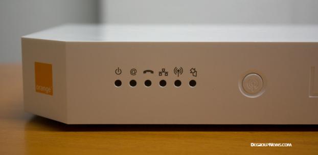 Diodes et bouton Wi-Fi de la Livebox 2