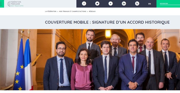 Signature de l'accord New deal Mobile : Fédération français des télécoms