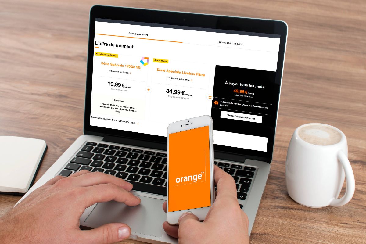 Pour les soldes, Orange lance un pack box + forfait à moins de 50€/mois avec la fibre et la 5G