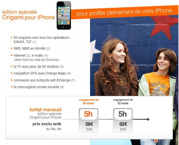 Forfait Origami Edition spéciale pour iPhone